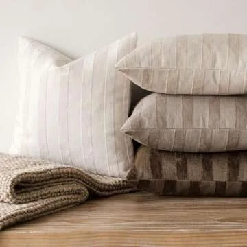 Chenille Lumbar Throw Pillow Covers Set of 2 | Foindtower