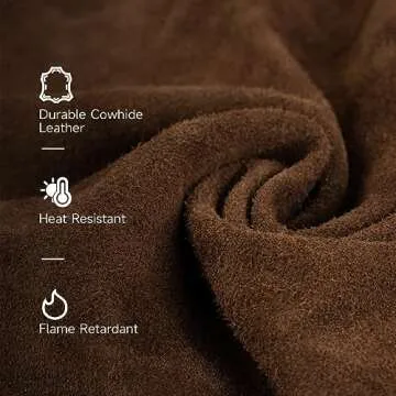 YESWELDER Leather Welding Jacket for Men Women, Heavy Duty welder jacket, Heat Flame Resistant Welding Coat