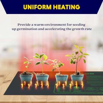 iPower Seedling Heat Mat Upgraded Technology, 48" X 20" Waterproof Durable Germination Station Heating Mat, Warm Hydroponic Pad for Indoor Home Gardening Seed Starter