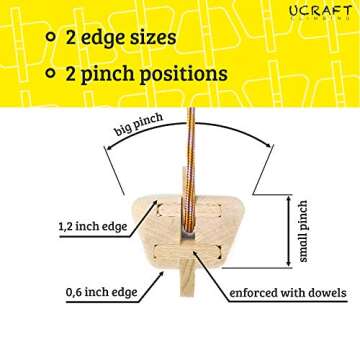 Ucraft Pocket-Sized Climbing Hangboard - Portable Fingerboard for Training and Warm-up