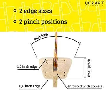 Ucraft Pocket-Sized Climbing Hangboard - Portable Fingerboard for Training and Warm-up