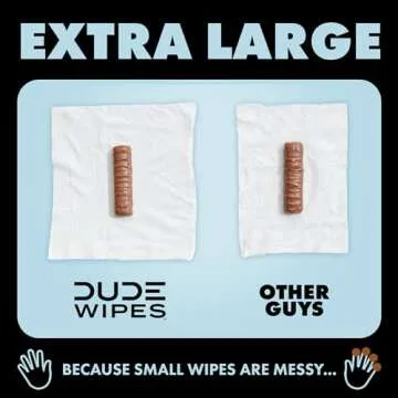 DUDE Wipes - Medicated Flushable Wipes - 1 Pack, 48 Wipes - Unscented Extra-Large Adult Wet Wipes - Medicated Witch Hazel - Septic and Sewer Safe Medicated Wipes