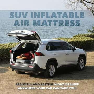 D-Hive Unbeatable Durability SUV Air Mattress for Car Camping, Durable Extra Thick 300D Oxford Fabri...