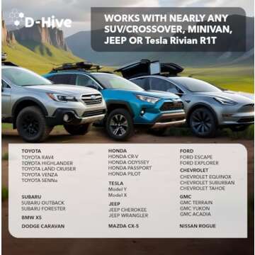 D-Hive Durable SUV Air Mattress for Camping with Pump