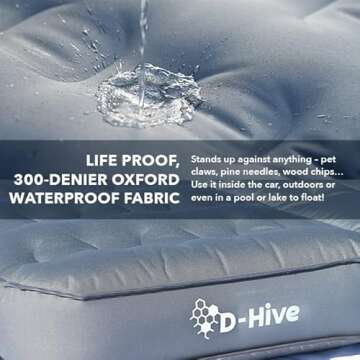 D-Hive Durable SUV Air Mattress for Camping with Pump