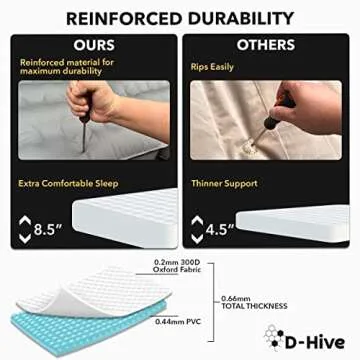 D-Hive Durable SUV Air Mattress for Camping with Pump