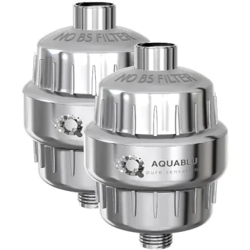 AquaBLU Heavy Duty NO BS Shower Filter Family Pack – 99% REMOVAL for Hard Water, Chlorine & More