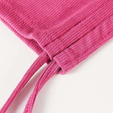 Artfish Women's Sleeveless Crop Tank Top - Hot Pink