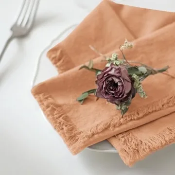 Ayuzawa Handmade Cloth Napkins in Caramel Elegance