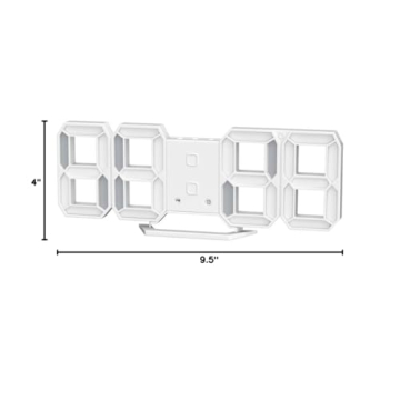 Stylish Petilleur 3D LED Digital Wall Clock for Gift