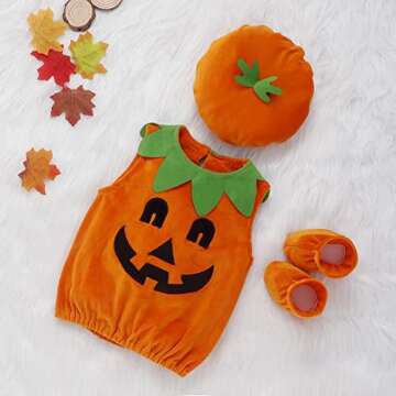Adorable ZHSKEUUN Newborn Baby Pumpkin Halloween Costume