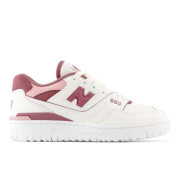 New Balance 550 Women's Washed Burgundy Size 8 | Classic Style Meets Comfort