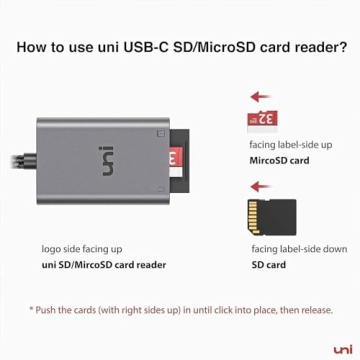 uni USB C SD Card Reader for Fast Data Transfers