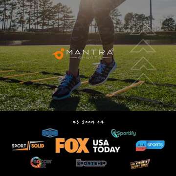 Soccer Training Equipment Agility Ladder Set, Sports Speed & Agility Training Equipment Kit with Cones & Drills, Speed Training Ladder for Footwork, Football Training Equipment