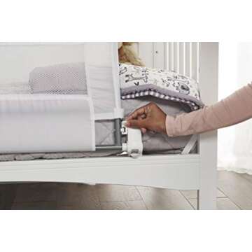 Regalo Swing Down Crib Rail, with Reinforced Anchor Safety System