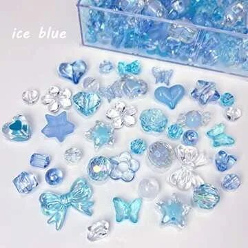 JANMIN 300g Vibrant Acrylic Beads for Jewelry Making