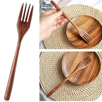 Wooden Flatware Set for Eco-Friendly Dining Joy