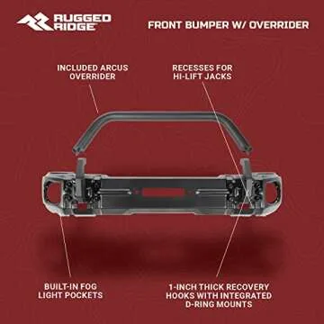 Rugged Ridge Arcus Bumper for Jeep Wrangler and Gladiator