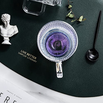 Yalucky Iridescent Coffee Mug with Lid and Spoon