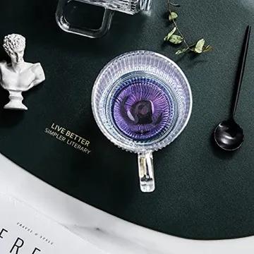 Yalucky Iridescent Coffee Mug with Lid and Spoon