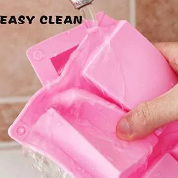 Versatile 3 Pack Silicone Soap Molds for Baking and Crafts