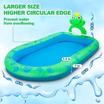 Upgraded Inflatable Sprinkler Pool for Kids - 3 in 1 Summer Fun!