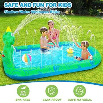 Inflatable Sprinkler Pool for Kids - Fun Summer Water Play