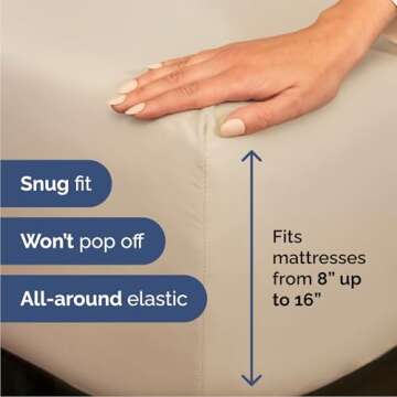 Queen Size 4 Piece Sheet Set - Comfy Breathable & Cooling Bed Sheets Set - Hotel Luxury Bedding for Women, Men, Kids & Teens - Deep Pockets, Easy Secure Fit, Soft and Wrinkle Free - Oeko-Tex - Wheat