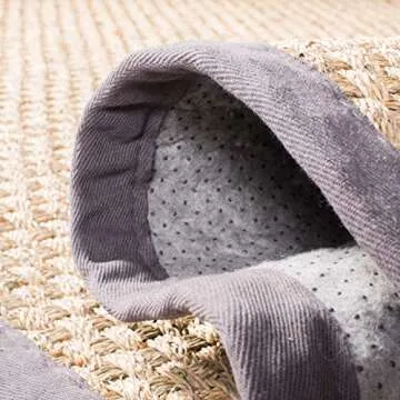 SAFAVIEH Natural Fiber Collection Runner Rug - 2'6" x 6', Natural & Dark Grey, Border Basketweave Seagrass Design, Easy Care, Ideal for High Traffic Areas in Living Room, Bedroom (NF114Q)