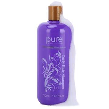 Curly Hair Shampoo and Conditioner Set - Increase Hydration & Gloss, Repair & Strengthen for Smooth,...