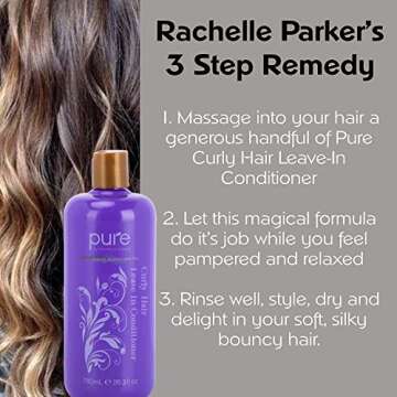 Curly Hair Shampoo and Conditioner Set - Increase Hydration & Gloss, Repair & Strengthen for Smooth, Bouncy Curls. Sulfate & Paraben Free with Leave-in Conditioner