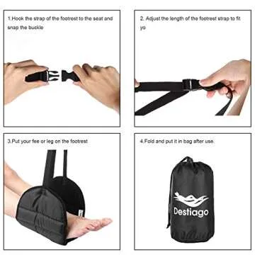 Comfortable Memory Foam Footrest for Travel