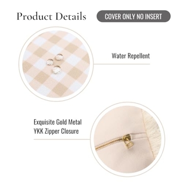 Hofdeco Premium Outdoor Indoor Pillow Cover 20"x20"