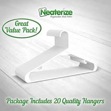 NEATERIZE Clothes Hangers - Durable, Stylish, Space-Saving