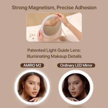 AMIRO M2 LumoCube Portable LED Makeup Mirror with Bag