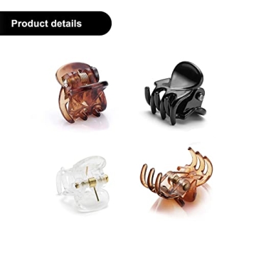 48 Mini Hair Claw Clips for Women and Girls