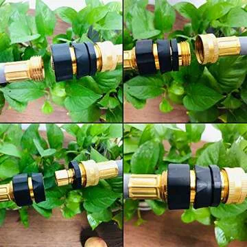 HQMPC Garden Hose Connector Set - Quick Connect Fittings