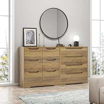 HOSTACK White Dresser with 4 Drawers - Chic Storage Solution
