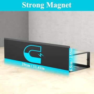 HuggieGems 4 Pack Magnetic Spice Storage Rack Organizer for Refrigerator and Oven, Clear Fridge Organizers and Storage