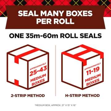 Scotch Commercial Grade Shipping Packaging Tape, 1.88" x 54.6 yd, Designed for Packing, Shipping and Mailing, Guaranteed to Stay Sealed, 3" Core, Clear, 6 Rolls (3750-6)
