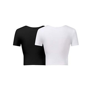 VETIOR Stylish V Neck Crop Top for Women Summer Wear