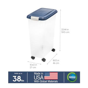 IRIS USA Airtight Dog Food Storage Container for Pet Food