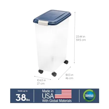 IRIS USA Airtight Dog Food Storage Container for Pet Food