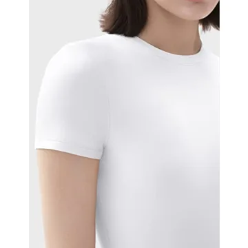 PUMIEY Women's Crew Neck Bodysuit - Chic and Comfortable