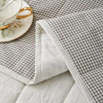 Softpage White Twin Quilt Set for Cozy Comfort