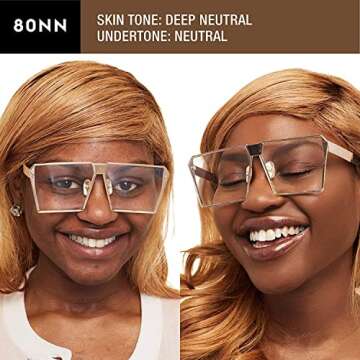 Urban Decay Stay Naked Weightless Liquid Foundation (80NN - Deep Neutral - Neutral Undertone), Waterproof Face Makeup, Buildable Medium Coverage with No Caking, Real-Skin Matte Finish - 1 fl oz