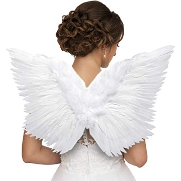 HAPPY PLACE PRODUCTS Angel Wings Costume for Women with Adjustable Straps for Any Occasion