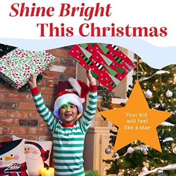 Winks Plush Santa Hat with LED Lights - Holiday Fun!