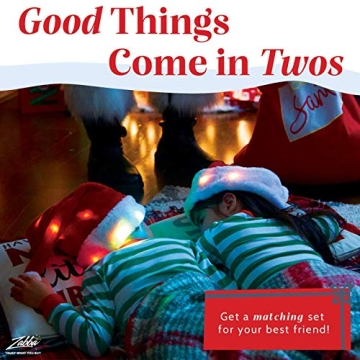 Winks Plush Santa Hat with LED Lights - Holiday Fun!