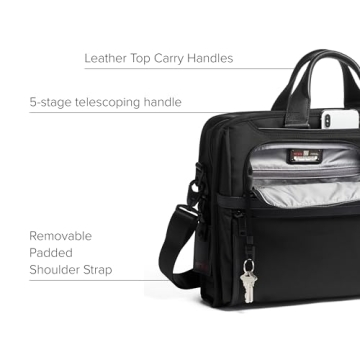 TUMI Alpha Compact Laptop Briefcase for 17" Devices